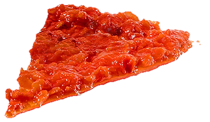 A camada de molho de tomate
